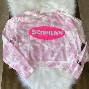 BSR by Samii Ryan pink tie dye crewneck sweatshirt Size M